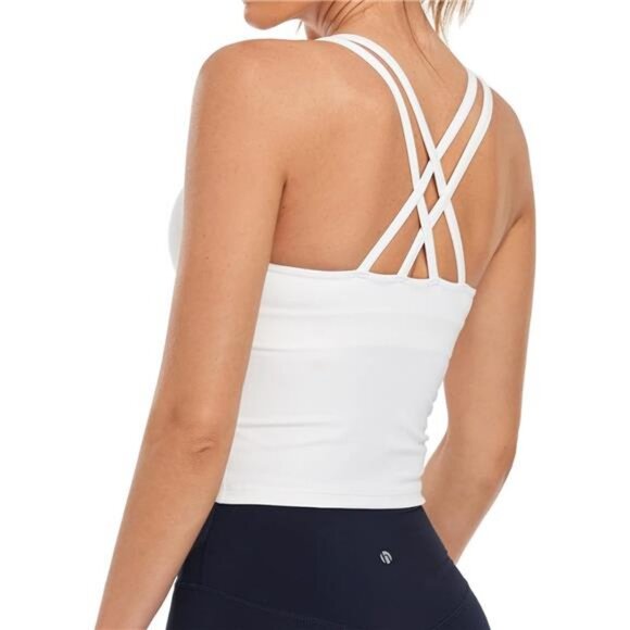 Longline Zeal Bras Medium Impact Wirefree Sports Bras Workout Tank Tops - Picture 1 of 6
